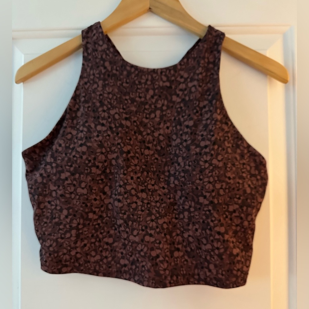 Athleta Conscious Crop Swim Top  Size L